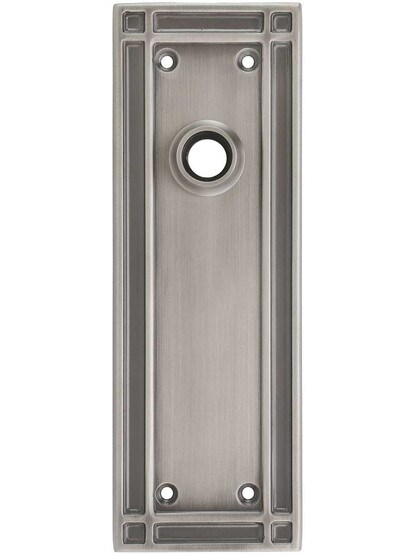 Mission Forged-Brass Back Plate in Antique Pewter.